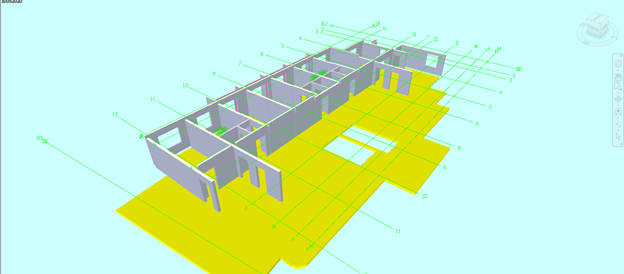 4D модель строительства жилого дома