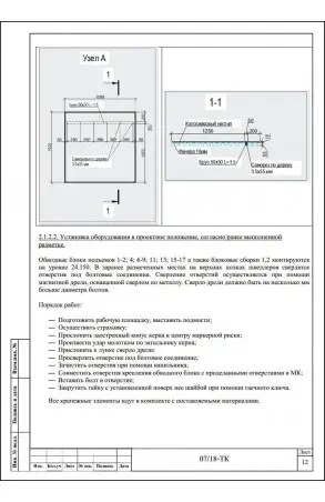 Образец технологической карты